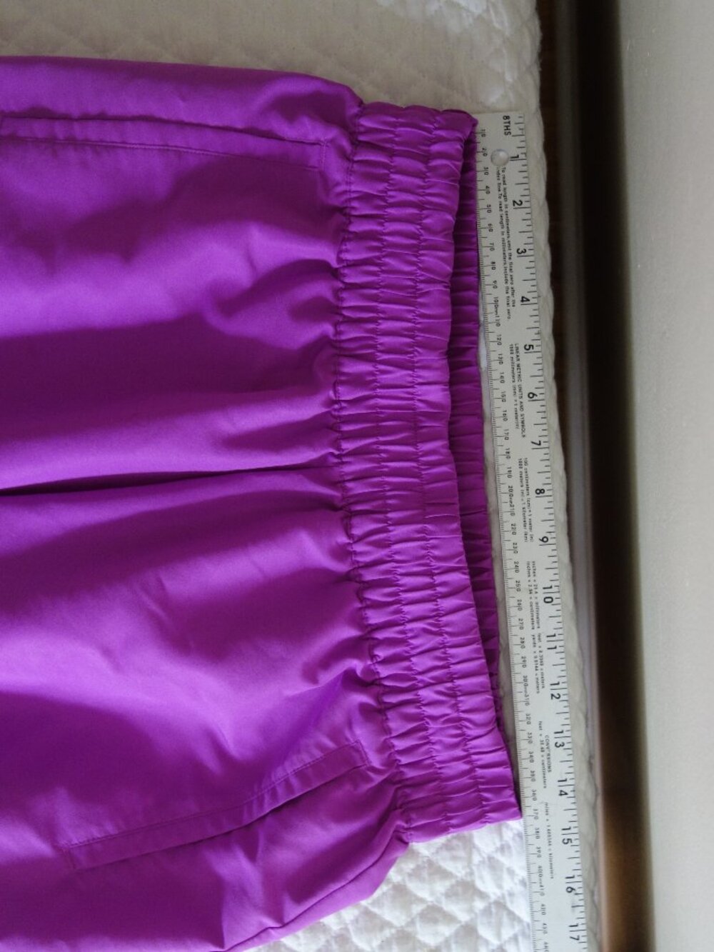 ADIDAS Purpleish/Fuchsia Athletic Cargo Windbreaker Wide-Leg Pants – Med? - Picture 8 of 9
